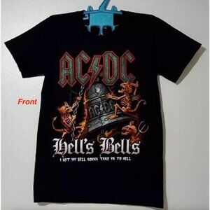 Glow in The Dark T-Shirts AC/DC Rock Band For Men Size - S